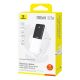 8. Baseus Lipow 10000mAh 22,5W Powerbank mit zwei integrierten Kabeln (inkl. Baseus Simple USB-A-auf-USB-C-Kabel, 3A, 20 cm) – weiß