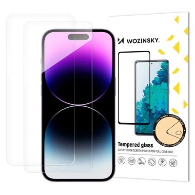 Wozinsky Tempered Glass 2er-Pack für iPhone 17/16 Pro