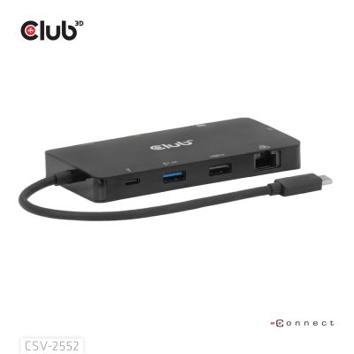 9. Club3D USB-C 9-in-1-Hub >2xHDMI/2xUSB/USB-C/LAN 4K60Hz PD100W (Einzelhandel)
