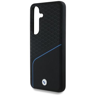 6. BMW Strukturiertes und glattes MagSafe Lederetui für Samsung Galaxy S25 - Schwarz