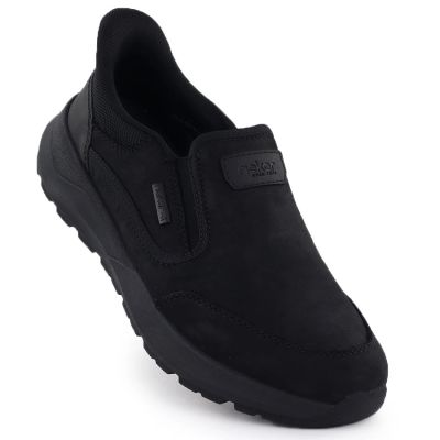 6. Wasserdichte Herren-Lederschuhe zum Hineinschlüpfen, schwarz Rieker 06052-00