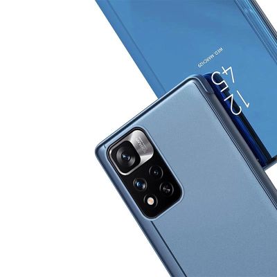 6. Clear View Case Cover für Realme C33 Flipcover schwarz