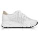19. Rieker W N6304-80 weiße Lederkeilschuhe