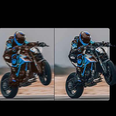 8. AKEEYO AKY-710S Sportkamera 4K-Videorekorder für Motorradlenker - Schwarz