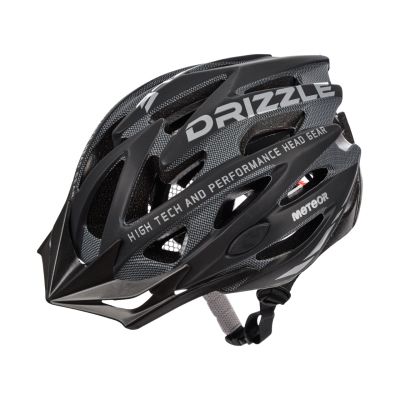 Meteor MV29 Drizzle Fahrradhelm L 58-61 cm Schwarz-Dunkelgrau 24712
