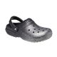 5. Crocs Classic Glitzer-Clogs, silberfarbene Flip-Flops - 205842-067