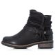 7. Gefütterte schwarze Damen-Ankle-Boots Rieker 94689-00