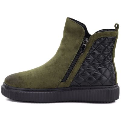 7. Gefütterte grüne Damen-Ankle-Boots Potocki Z25-JE19365