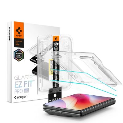 Spigen Glas.tR EZ Fit Pro HD AC 2er-Pack Schutzglas für iPhone Duo