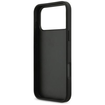 7. Guess Grained Big 4G & Classic Logo Hülle für iPhone 17 Pro Max - Schwarz