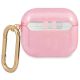 2. Guess GUA3UCG4GP AirPods 3 Cover Pink/Pink Glitter Collection