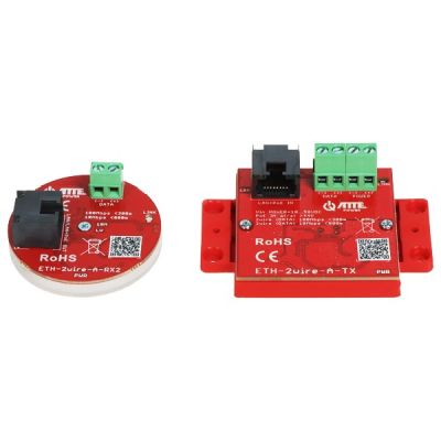 Satz von UTP/2-Draht-Konvertern für LAN+PoE-Übertragung ETH-2WIRE-A-SET2, Satz von 2 ATTE