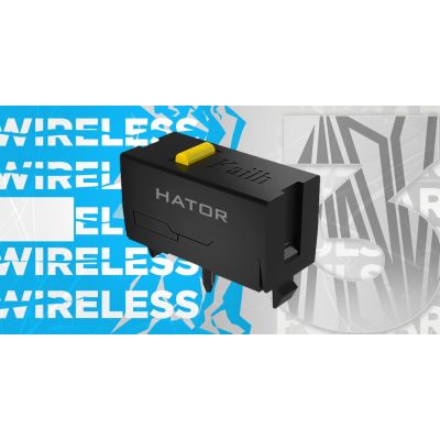 10. HATOR Pulsar 3 Kabellose Gaming-Maus, beidhändig bedienbar, Funkfernbedienung + Bluetooth + USB Typ-C, optisch, 12000 DPI