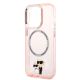 6. Karl Lagerfeld Iconic Karl&Choupette MagSafe Hülle für iPhone 14 Pro Max – Pink
