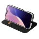 6. Dux Ducis Skin Pro Hülle für iPhone 16 Pro mit Klappe und Kartenfach – Schwarz