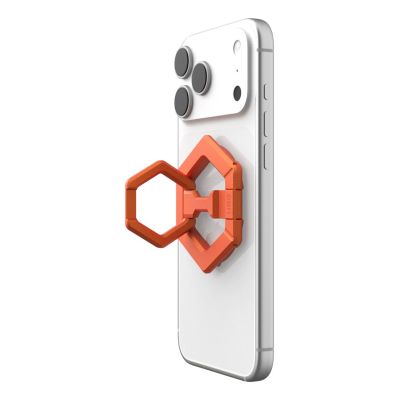 3. UAG Magnetischer Ringständer – magnetischer Ständer, der am Schutzgehäuse befestigt ist (orangefarben).