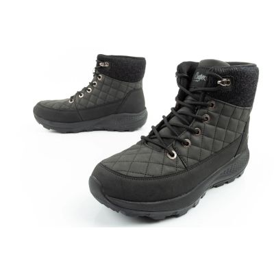 8. Lee Cooper Damen Winter-Wandersportschuhe, isoliert, schwarz, Öko-Leder