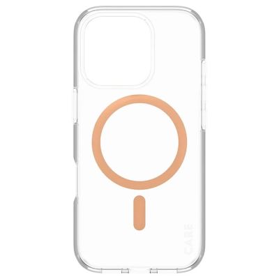 3. CARE by PanzerGlass Flaggschiff-Hülle iPhone 16 Pro 6,3" pfirsich/pfirsich MagSafe 1374