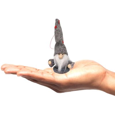 16. Anhänger „Grey Lephobe Bauble“, 11 cm