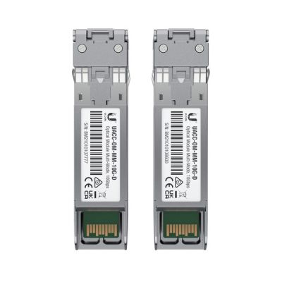 12. Ubiquiti 10 Gbit/s Multimode-Optikmodul, 2er-Pack, SFP+-Einsatz