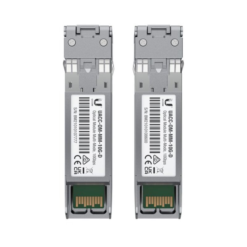 12. Ubiquiti 10 Gbit/s Multimode-Optikmodul, 2er-Pack, SFP+-Einsatz