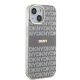 4. DKNY IML Mono & Stripe MagSafe-Hülle für iPhone 15 / 14 / 13 – Beige