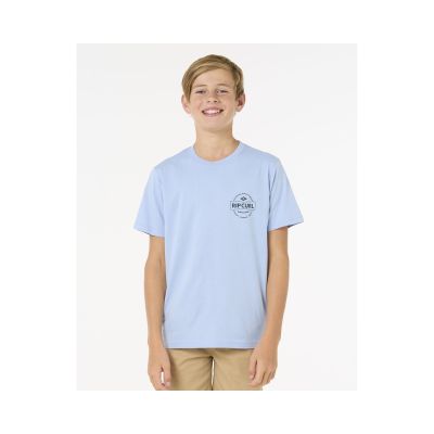 RIP CURL STAPLE TEE - BOY blue