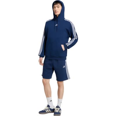 6. adidas Essentials Herren-Hoodie mit 3 Streifen aus French Terry, Marineblau, KY4203