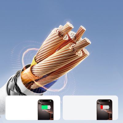 2. Joyroom S-A28 Blitzgerät, 60 W, USB-C – USB-C-Kabel, 1 m – Weiß