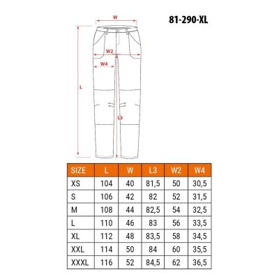 4. NEO Tools 81-290-XL Schutzhose Schwarz