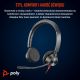 277. Poly Blackwire 3325 Stereo-Headset mit MS Teams-Zertifizierung, USB-C-Stecker, 3,5-mm-Klinkenstecker und USB-C/A-Adapter (8x222AA)