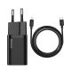 Baseus Super Si 1C Schnellladegerät USB Typ C 20W Power Delivery + USB-Kabel Typ C - Lightning 1m schwarz (TZCCSUP-B01)
