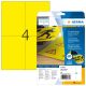 2. HERMA 8032 Bedruckbare Etiketten Gelb Selbstklebende Bedruckbare Etiketten