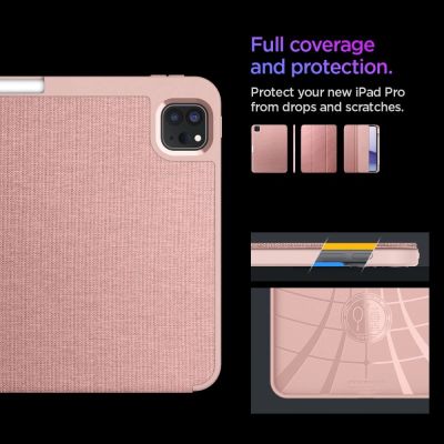 15. Spigen Urban Fit Hülle für iPad Pro 11" 5/6/2024-2025 - Pink