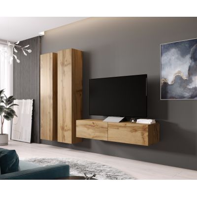 5. VIGO Vitrine „180“ 180/40/30 Eiche Wotan