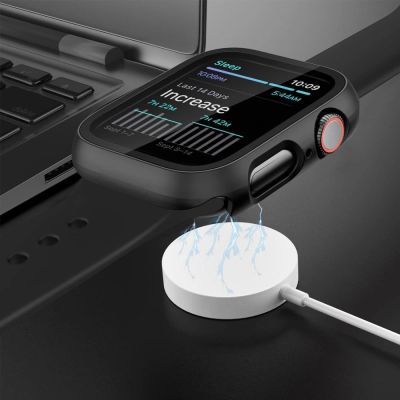 3. Tech-Protect Defense360 Hartglasgehäuse für Apple Watch 10 (46 mm) – Transparent