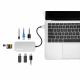 7. MANHATTAN 8-in-1 USB-C Dockingstation mit USB 3.2 Gen 1 Power Delivery, Typ-C Stecker auf HDMI Buchse, drei USB-A Anschlüssen, Gigabit RJ45 Anschluss, USB-C Power Delivery Anschluss, SD/MicroSD Kartenleser, Aluminium, Space Grau (13061)