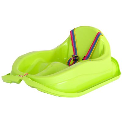 8. MINI-BOBEK-SCHLITTEN AUS KUNSTSTOFF, GRÜN