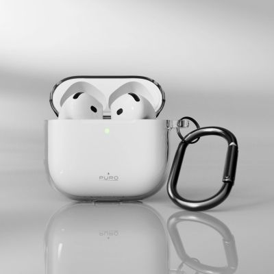 5. Puro 0.3 Nude Hülle für AirPods 4 – Transparent