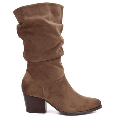 2. Beige Velourslederstiefel Vinceza 58597
