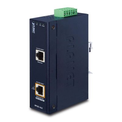 2. PLANET IPOE-162 Gigabit-Ethernet (10/100/1000) Netzwerkanschlüsse mit PoE-Unterstützung, Schwarz