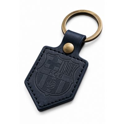 7. FC Barcelona Schlüsselanhänger, original lizenziertes Lederwimpel BLL7061N