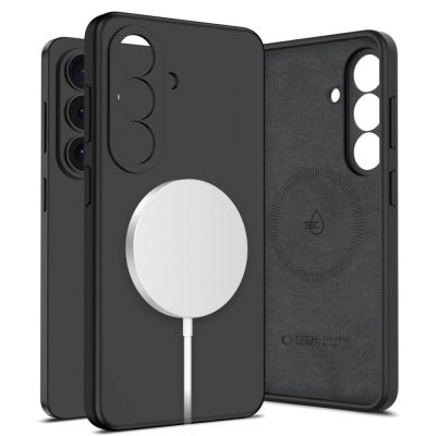 Tech-Protect Silikon-MagSafe-Hülle für Samsung Galaxy S26 – Schwarz