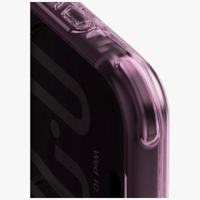 3. Uniq LifePro Xtreme Magclick Ladehülle für iPhone 18 Pro / 17 Pro – Transparentes Burgunderrot