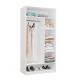 4. Modularer Kleiderschrank OPENO SET 260/200 WEISS – Schubladen, Kleiderstangen und Regalböden, groß, fürs Schlafzimmer