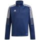 6. adidas Tiro 21 Warm Top marineblaues Kinder-Sweatshirt GK9672