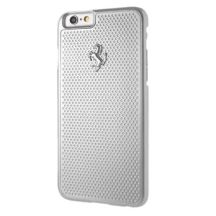 Ferrari Perforiertes Aluminium iPhone 6 / 6S Hülle - Silber