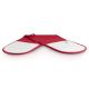4. Le Creuset 95001000600000 Ofenhandschuh, 1 Stück, rot, Baumwolle