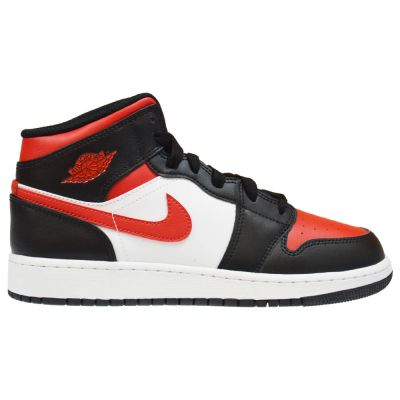 Air Jordan 1 Mid GS Fire Red Basketballschuhe - 554725-079