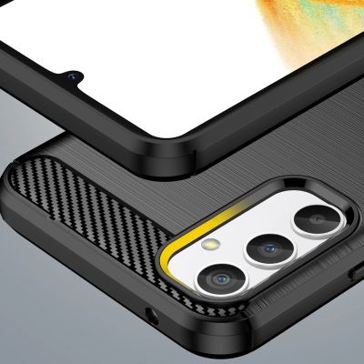 6. Carbon Case Hülle für Realme 10 Pro flexible Silikon-Carbon-Hülle schwarz